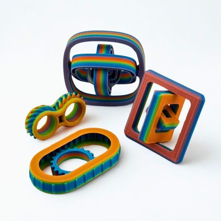 Radiant Rainbow Sensory Fidget Toy Bundle – Small, Medium & Large Packs