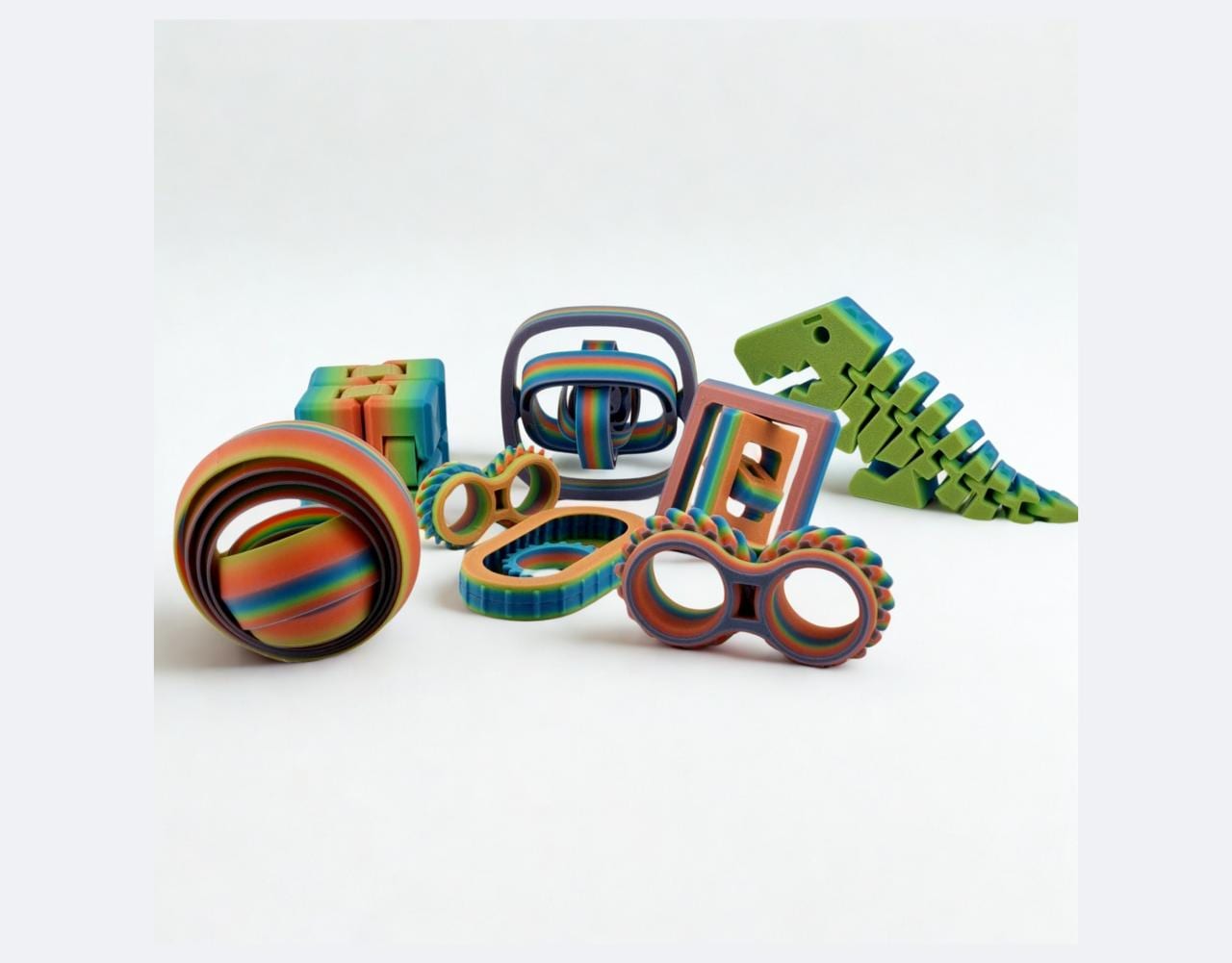 Radiant Rainbow Sensory Fidget Toy Bundle – Small, Medium & Large Packs